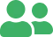 Icône verte représentant deux personnes.